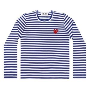 Play Comme des Garçons Striped T-Shirt (Blue/White)